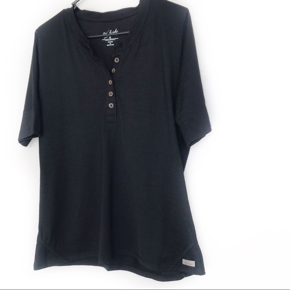 Woolrich short sleeve black top